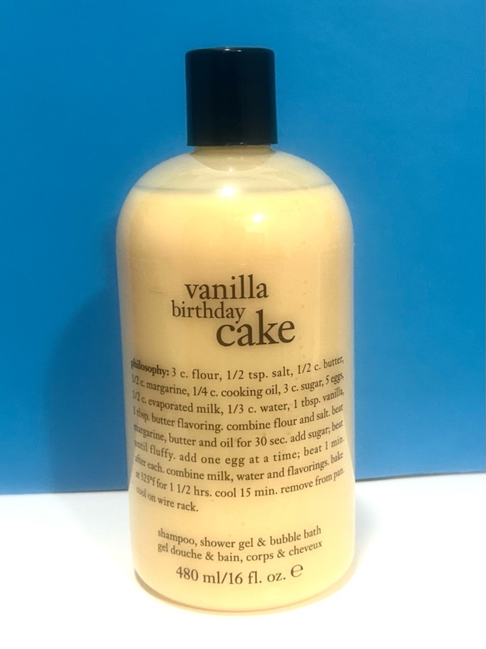Philosophy Vanilla Birthday Cake 16 oz. Shower Gel Shampoo